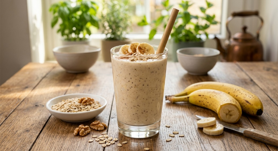 Oat banana smoothie